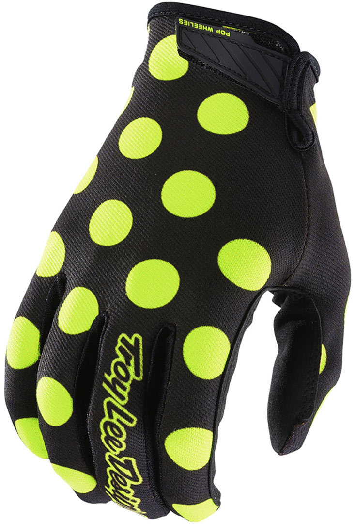 Troy Lee Designs Air Polka Youth Gloves, black-yellow, Size XL, black-yellow, Size XL