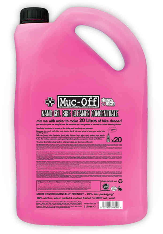 Muc-Off Nano Gel 5L Limpiador de motocicletas y bicicletas