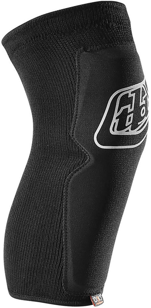 Side view of Troy Lee Designs Speed Youth Knee Sleeves, black-grey, Size L