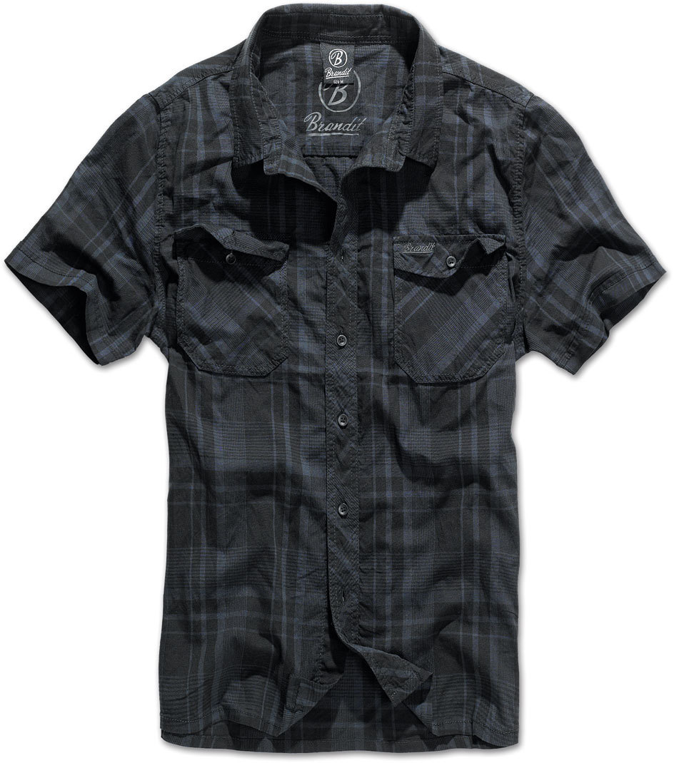 Brandit Roadstar Shirt, black-blue, Size S, black-blue, Size S