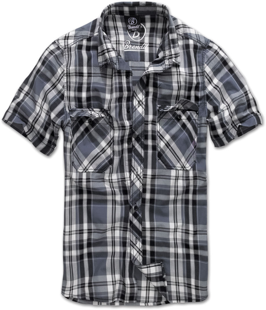 Brandit Roadstar Shirt, black-grey, Size S, black-grey, Size S