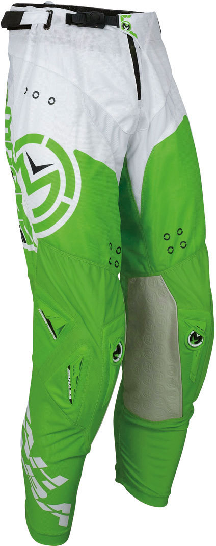 Moose Racing Sahara 2018 Pants, white-green, Size 34, white-green, Size 34