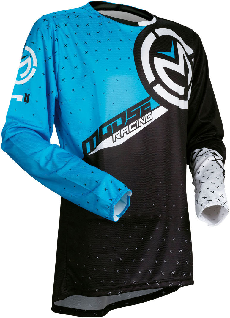Moose Racing M1 2018 Jersey, schwarz-weiss-blau, Größe 2XL, schwarz-weiss-blau, Größe 2XL