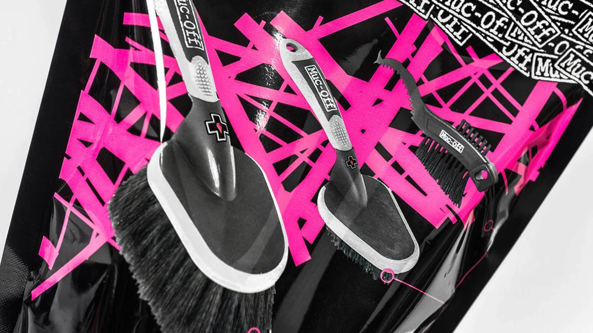 Side view of Muc-Off 3X Brush Set
