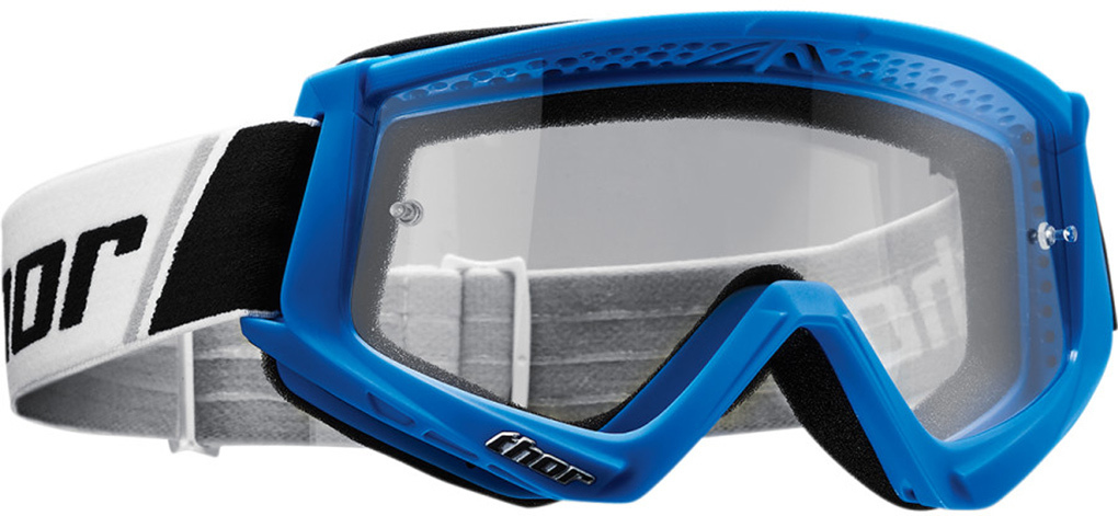 Thor Combat Motocross Goggles, blue, blue, Size One Size