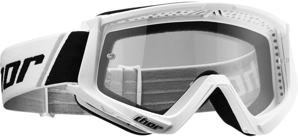 Thor Combat Motocross Goggles, white, white, Size One Size