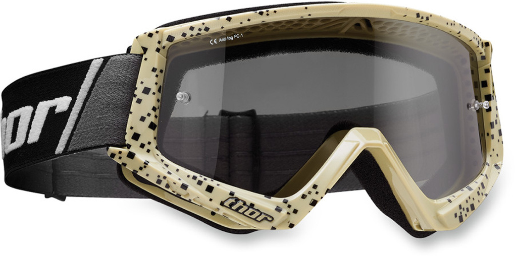 Thor Combat Sand Motocross Goggles, brown-beige, brown-beige, Size One Size
