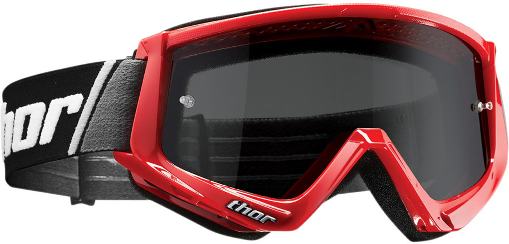 Thor Combat Sand Motocross Goggles, red, red, Size One Size