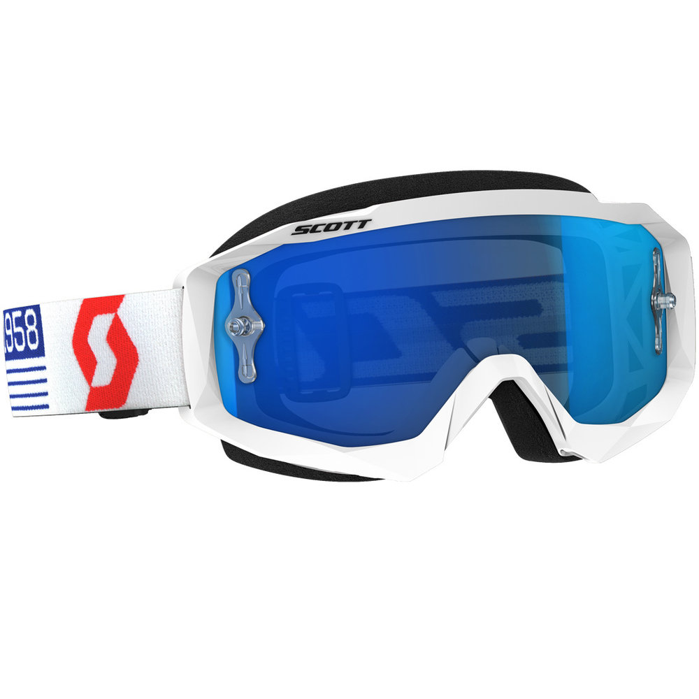 Scott Hustle MX Cromo de óculos de motocross