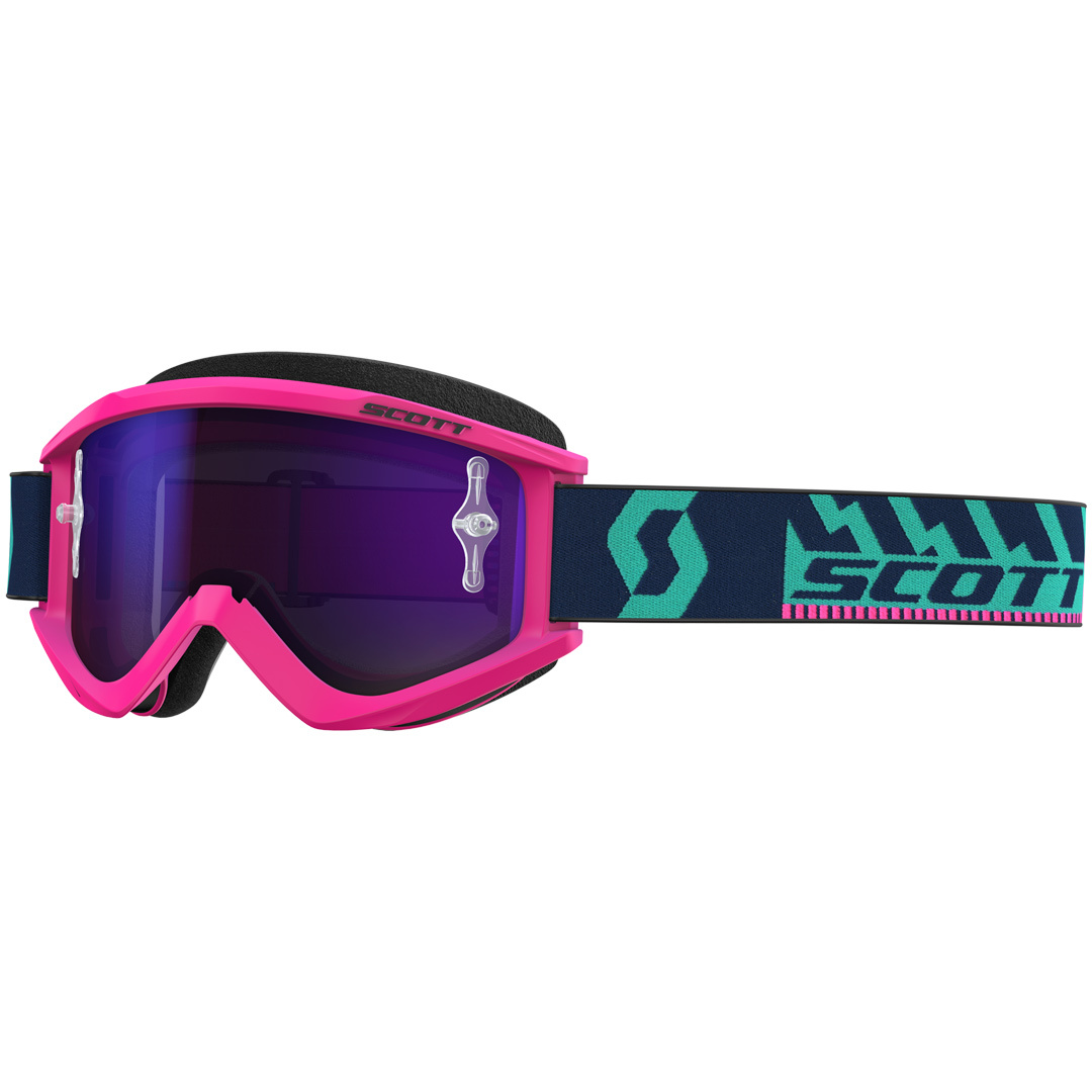 Scott Recoil XI Chrome Motocross Goggles 2017, pink, pink