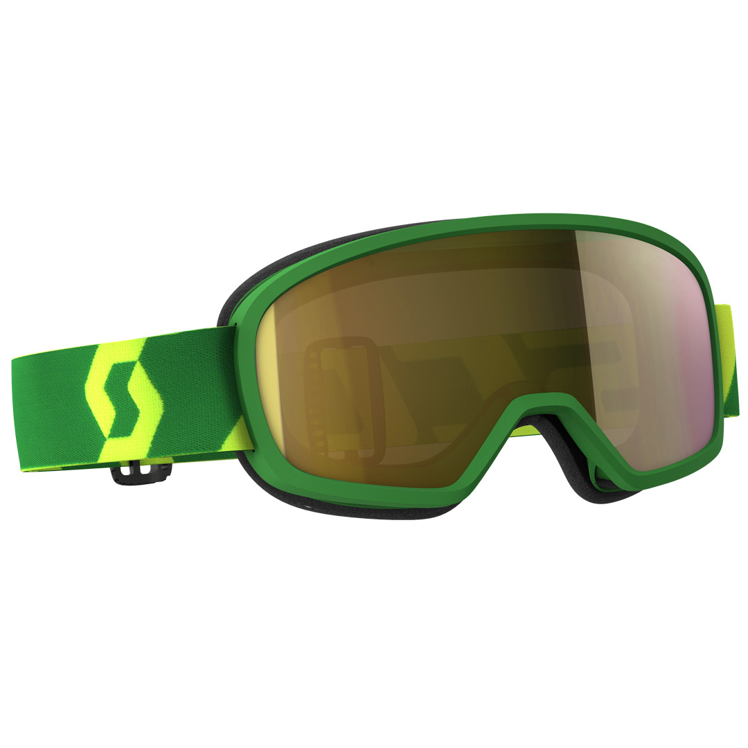 Image of Scott Buzz MX Pro Bambini Motocross Goggles, verde-giallo