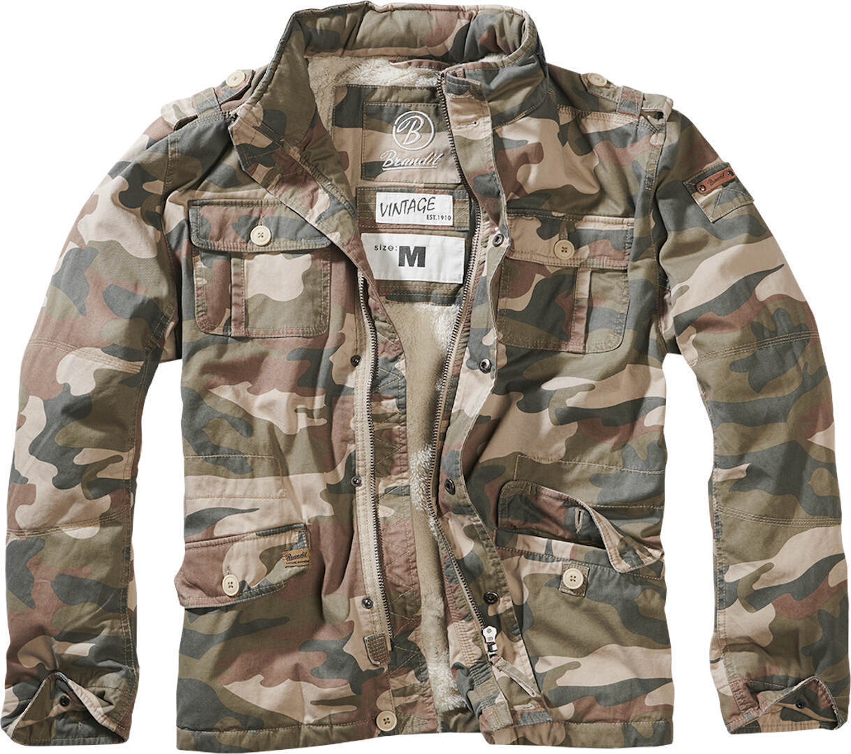 Brandit Britannia Winter Jacket, green, Size S, green, Size S