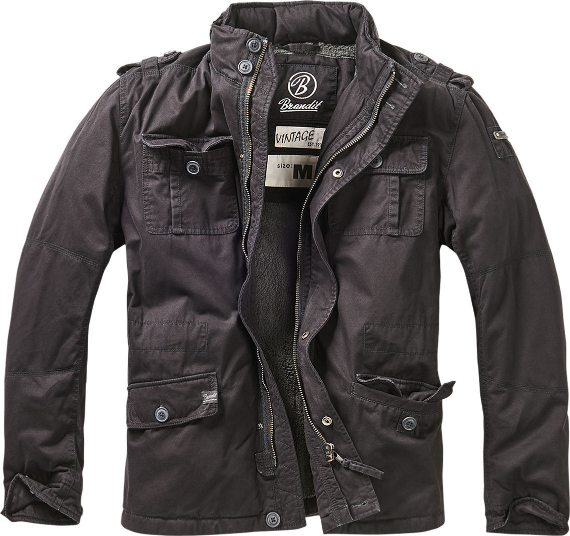 Brandit Britannia Winter Jacket, black, Size S, black, Size S