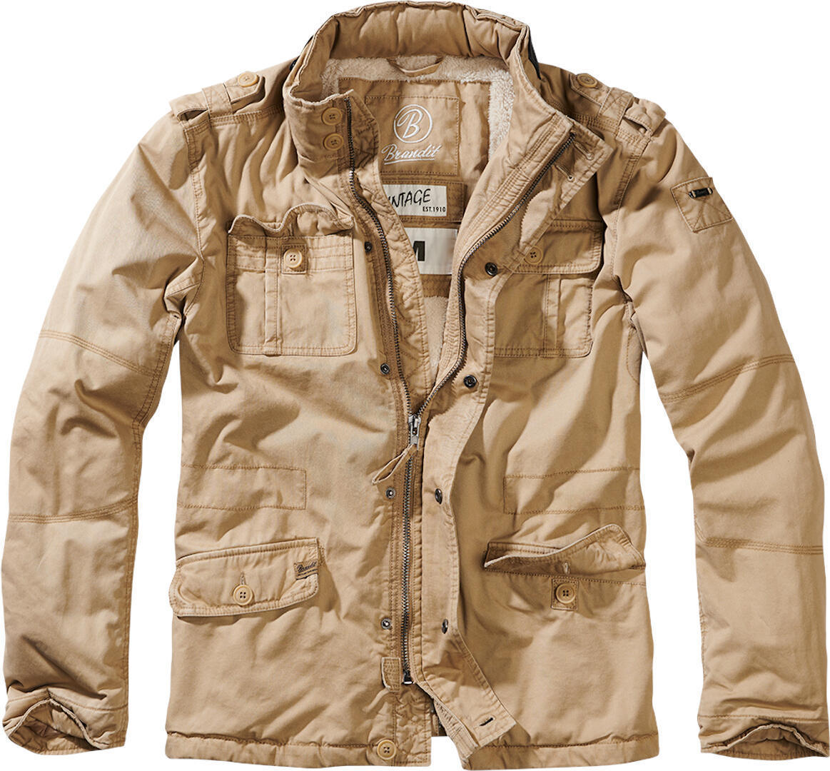Brandit Britannia Winter Jacket, beige, Size S, beige, Size S