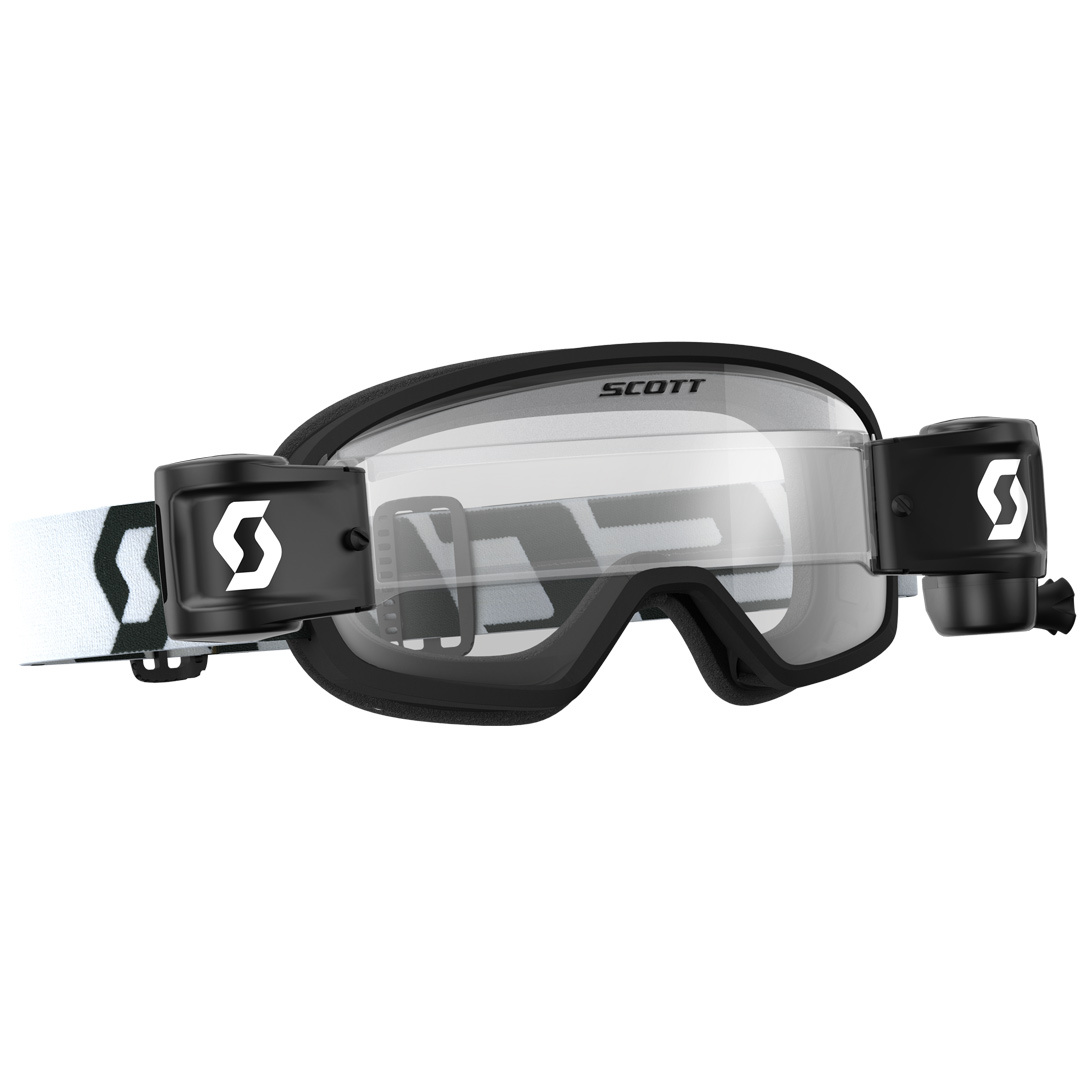 Scott Buzz MX Pro WFS Motocross Goggles Clear, black-white, black-white