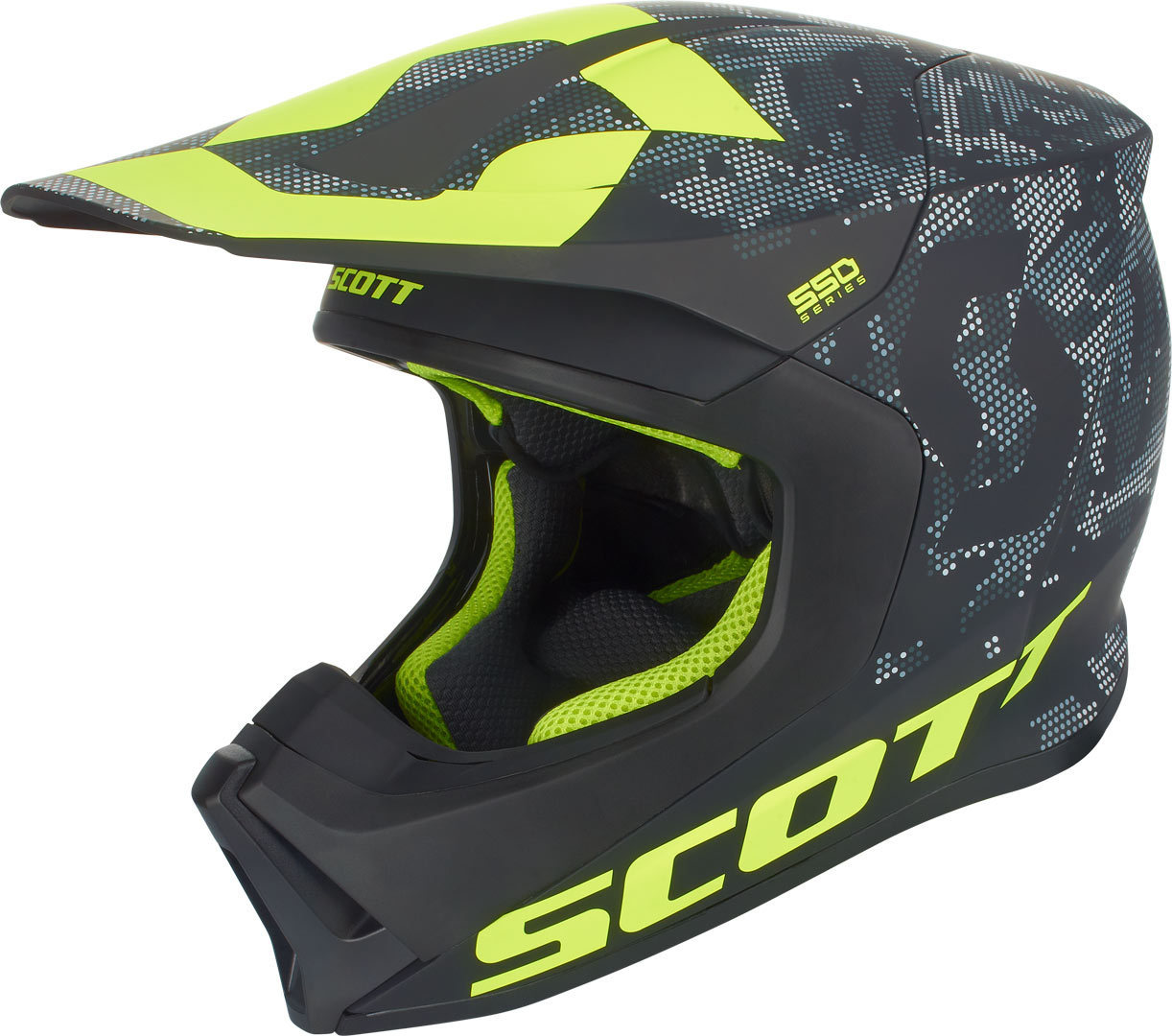 Scott 350 Kids Dirt visor casco visera azul/verde 2015 