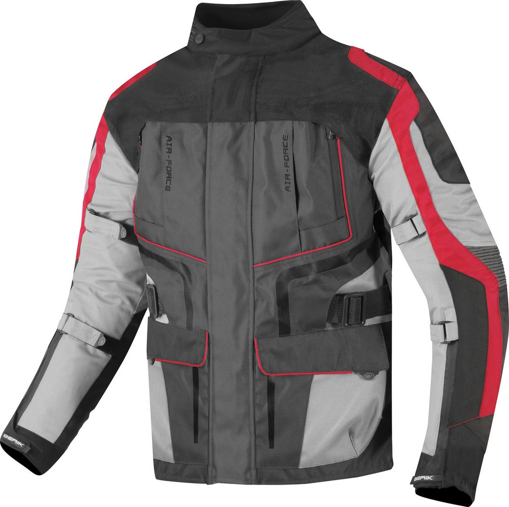 Berik Safari Veste textile de moto imperméable 3 en 1