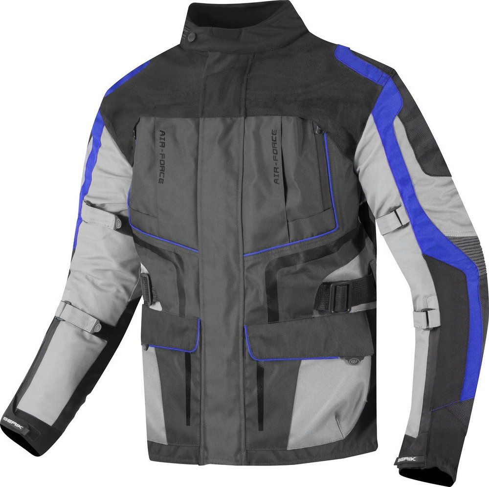 Berik Safari Chaqueta textil impermeable para motocicleta 3 en 1