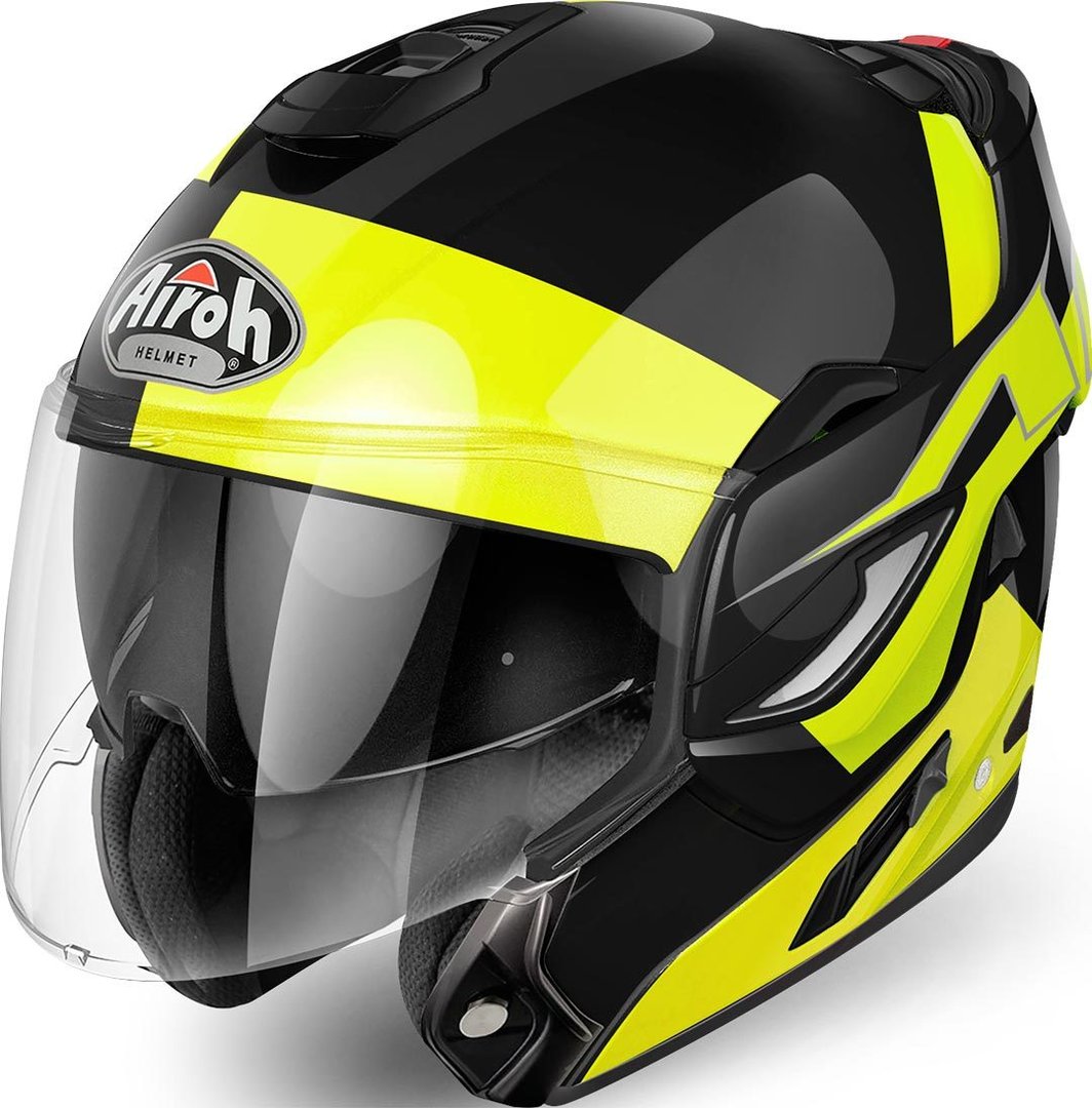 Airoh Rev Fusion Helmet, black-yellow, Size S, black-yellow, Size S