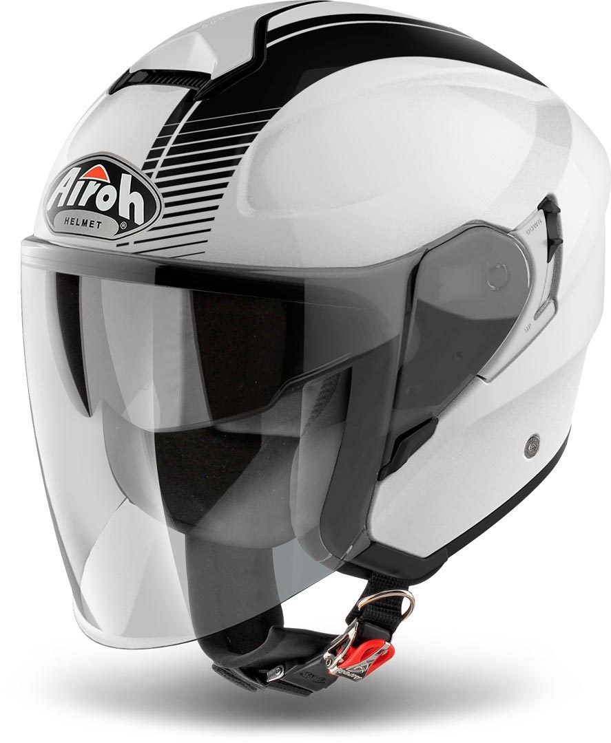Airoh Hunter Simple Jet Helmet, white, Size M, white, Size M