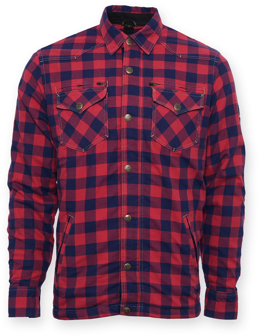 Bores Lumberjack Ladies Shirt Dames Shirt, rood-blauw, afmeting L voor vrouw