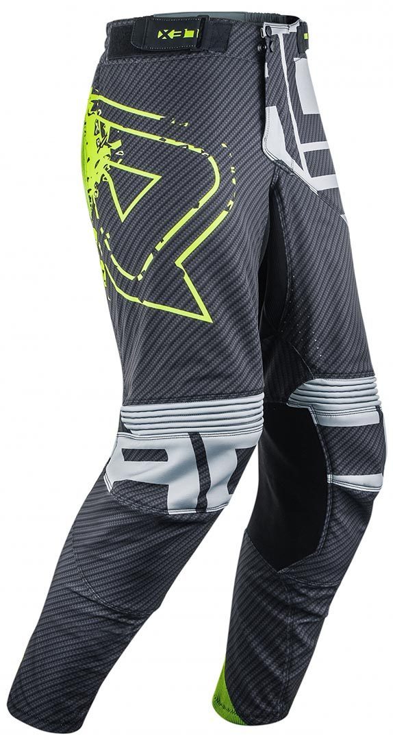 Image of Acerbis Carbon-Flex Pantaloni Motocross, nero-giallo, dimensione 28