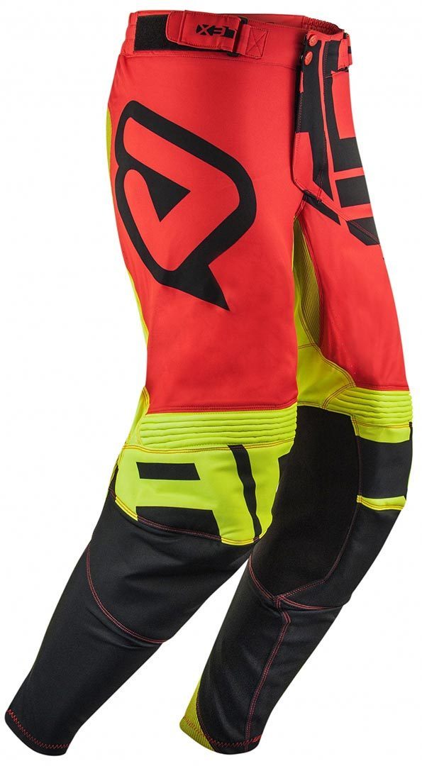 Image of Acerbis X-Flex Alfa Pantaloni Motocross, rosso-giallo, dimensione 30