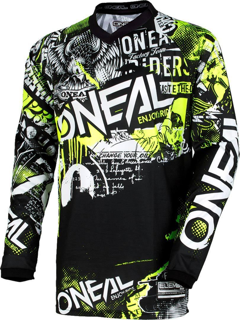 Oneal Element Attack Motocross Jersey, Size S, Size S
