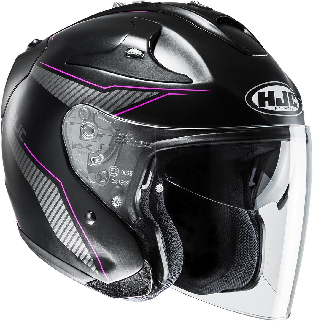 HJC FG Jet Jike Jet Helmet, black-pink, Size M, black-pink, Size M