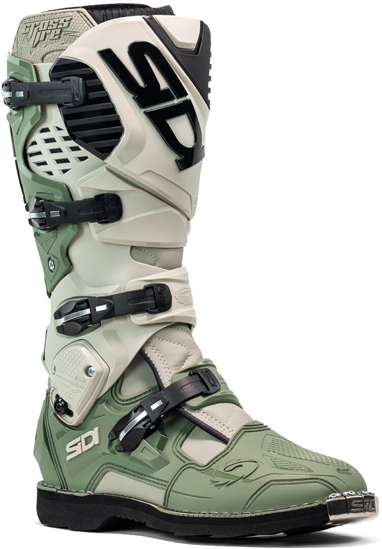 Sidi Crossfire 3 Ботинки для мотокросса зелёный/песочный 48 