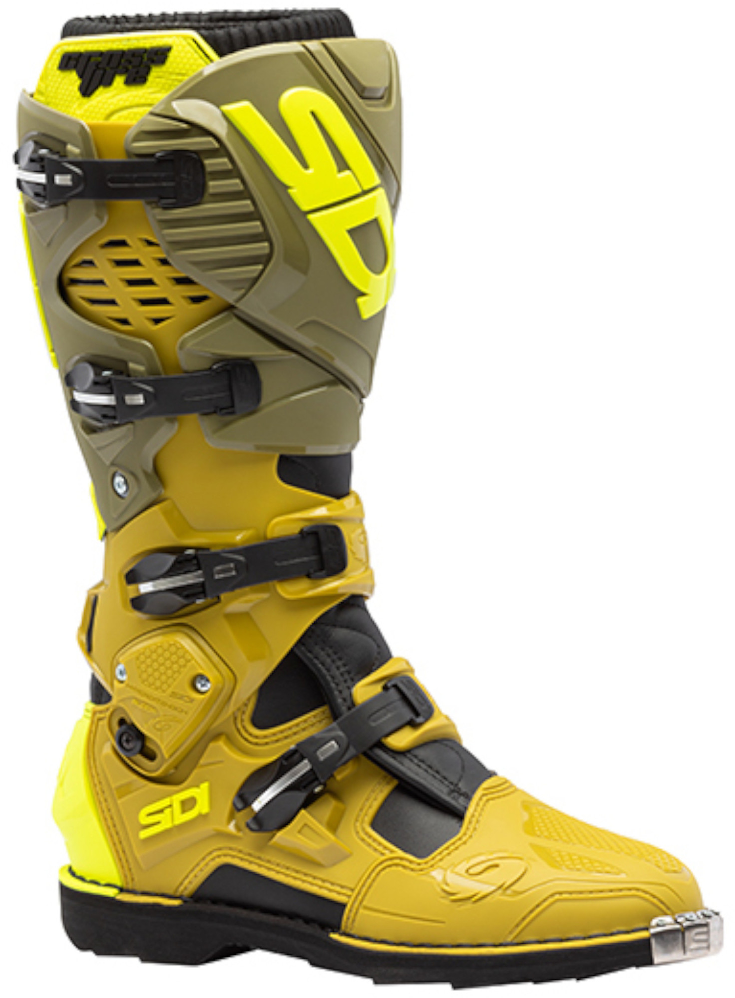 Sidi Crossfire 3 Ботинки для мотокросса Оливковый/Желтый 47 