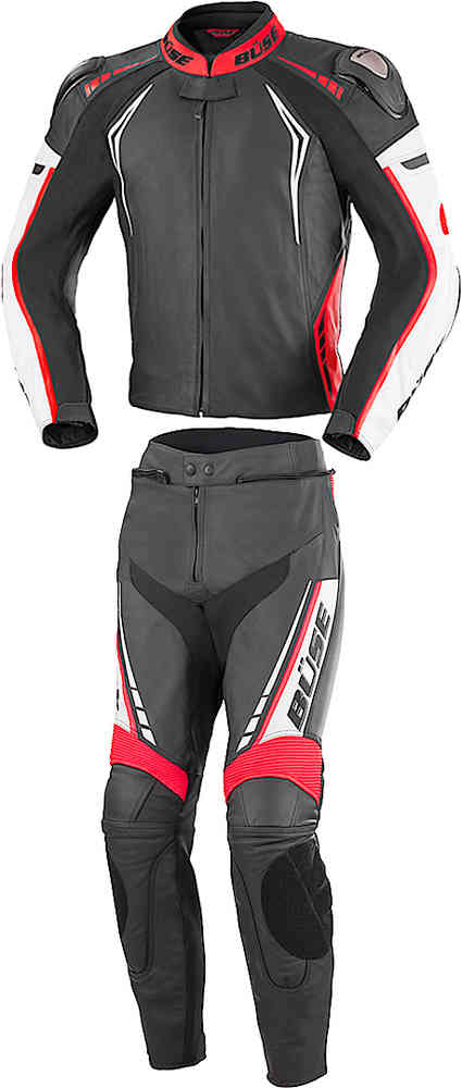 Büse Silverstone Pro Två stycke motorcykel läder kostym