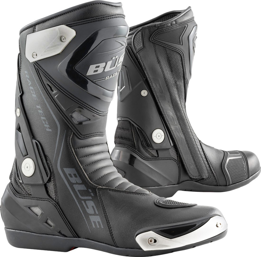 Büse GP Race Tech Motorcycle Boots, black, Size 40, black, Size 40