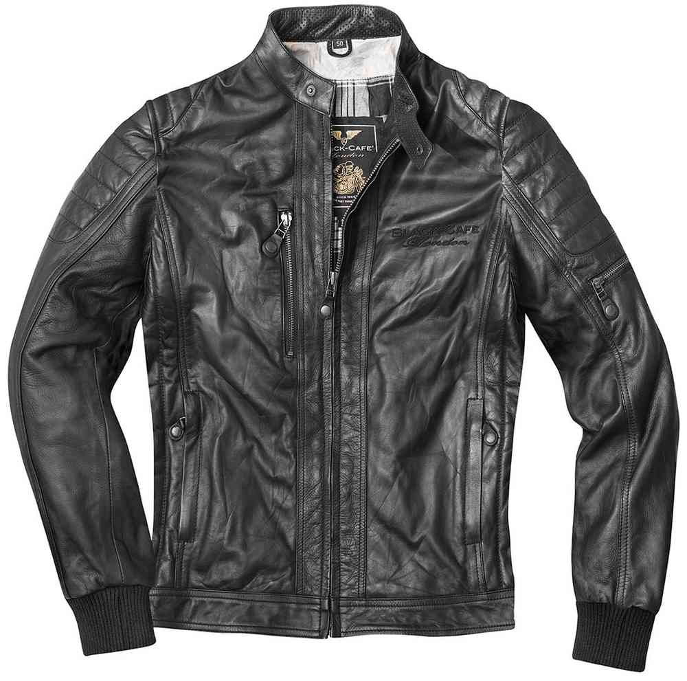 Black Cafe London Detroit Motorrad Lederjacke günstig FC Moto Corp Poloshirt günstig kaufen ▷ FC Moto
