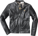 Black-Cafe London Milano Veste en cuir de moto