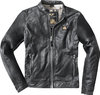 Black-Cafe London Milano Chaqueta de cuero de motocicleta