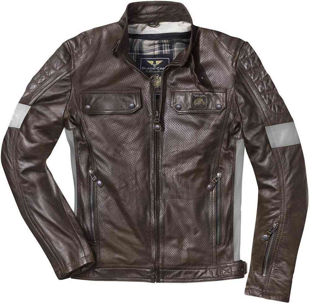 Black-Cafe London Brooklyn Jaqueta de cuir de motociclisme