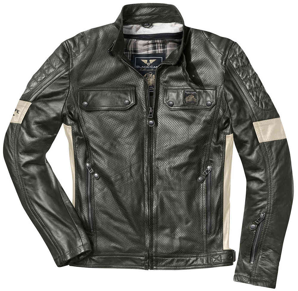 Black-Cafe London Brooklyn Motorcycle Leather Jacket