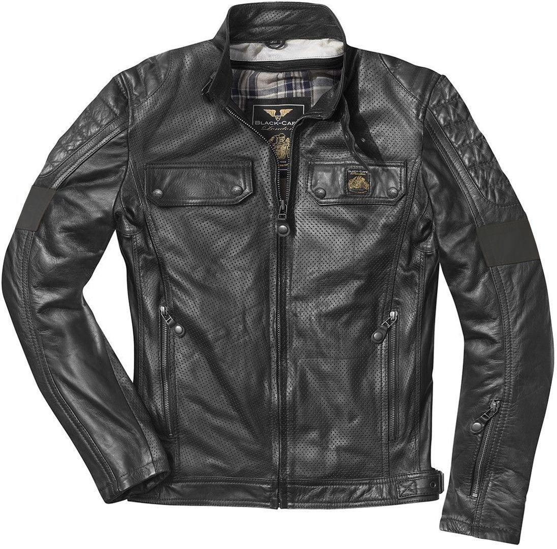 Black Cafe London Brooklyn Motorcycle Leather Jacket buy cheap FC Moto