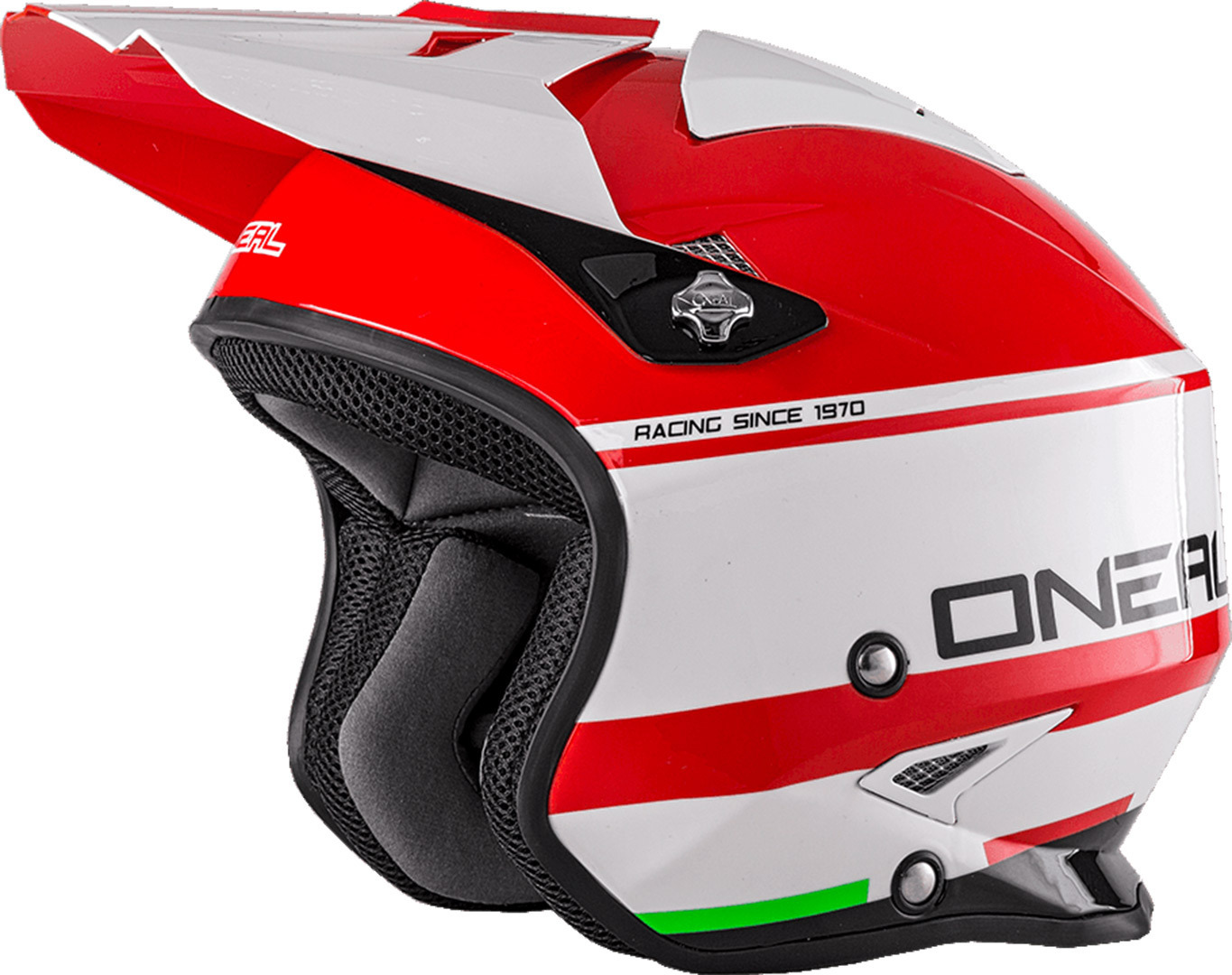 O´Neal Slat Crimson Trial Helmet, white-red, Size M, white-red, Size M