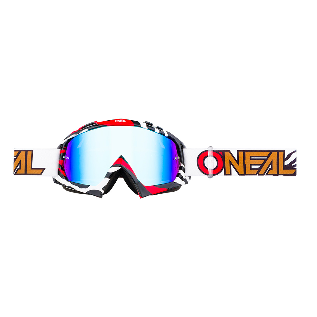 O´Neal B-10 Stream Radium Goggle, white-red, white-red, Size One Size