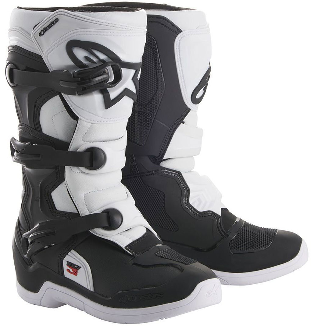 Image of Alpinestars Tech 3S Giovani Motocross Stivali, nero-bianco, dimensione 34