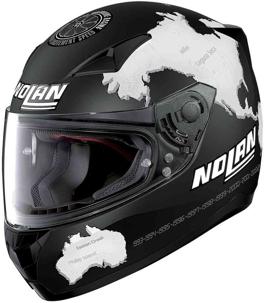 Nolan N60-5 C.Checa Replica Plochá černá helma