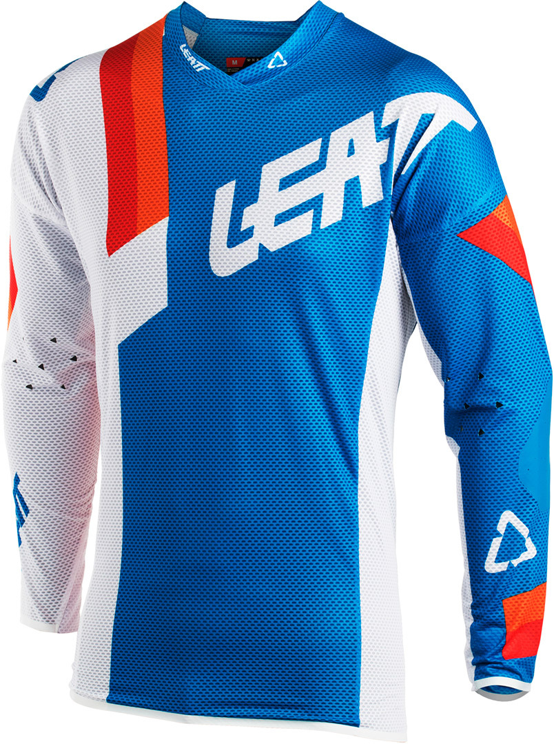 Leatt GPX 5.5 Ultraweld Jersey, white-blue, Size S, white-blue, Size S