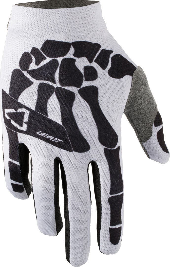 Leatt GPX 1.5 GripR Bones Gloves, white-green, Size XL, white-green, Size XL