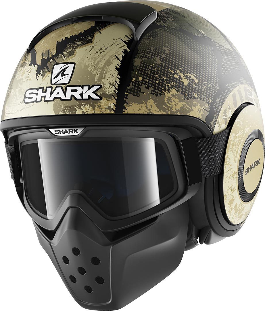 Shark Drak Evok Mat Jet helm, beige, afmeting S