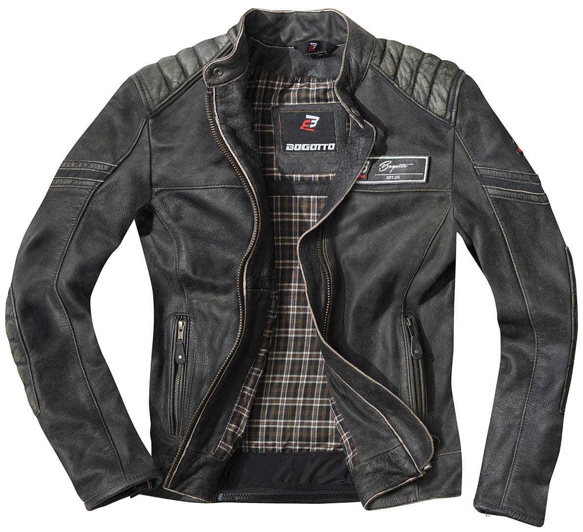 Bogotto Detroit Motorrad Lederjacke - Bild 5 von 25