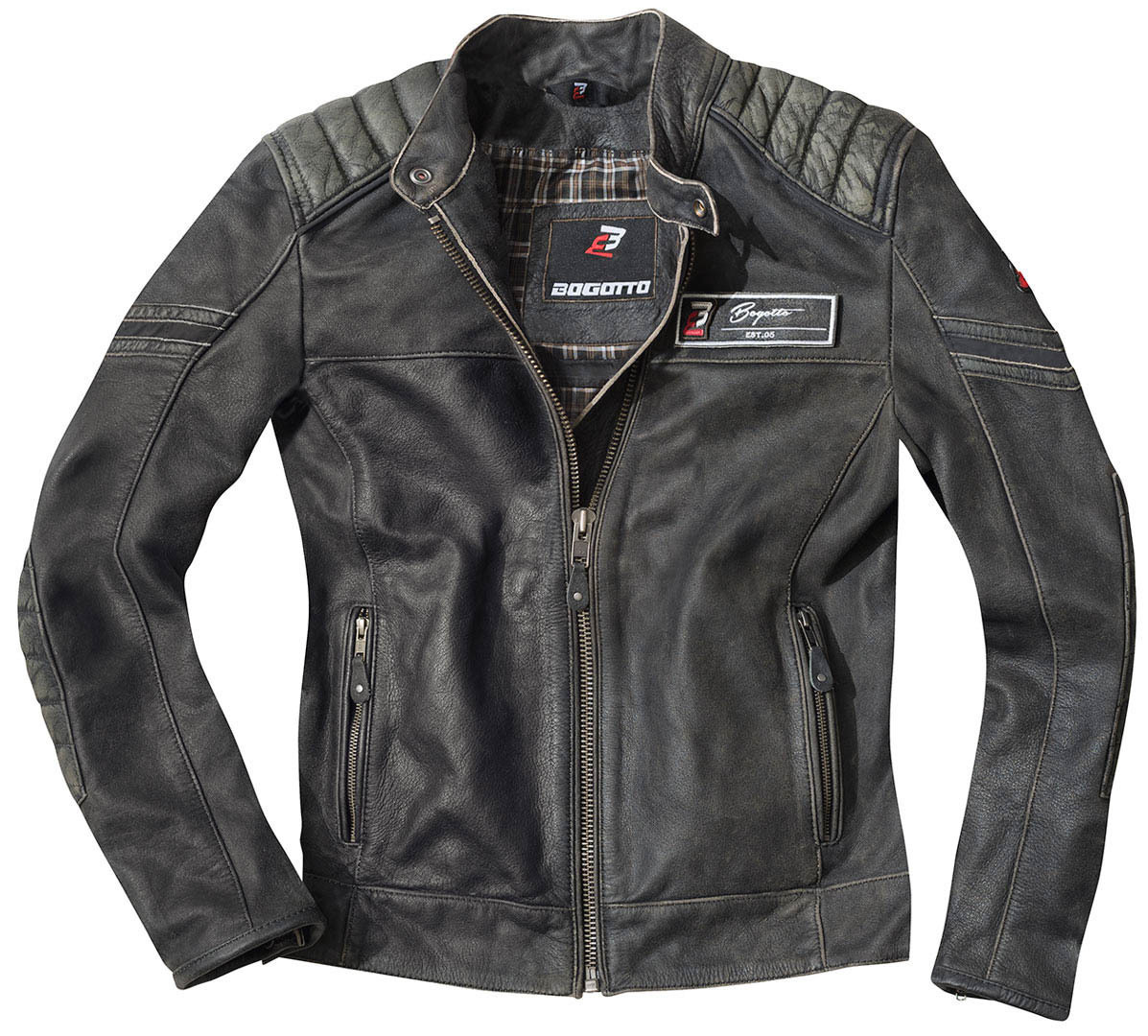 Bogotto Detroit Motorrad Lederjacke - Bild 3 von 25