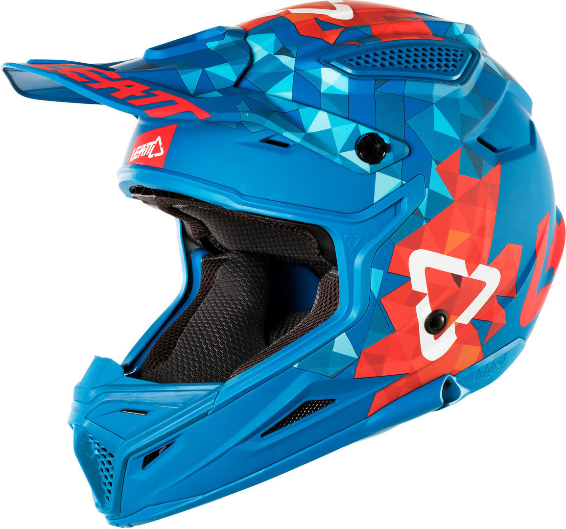 Leatt GPX 4.5 V22 Motocross Helmet, red-blue, Size M, red-blue, Size M