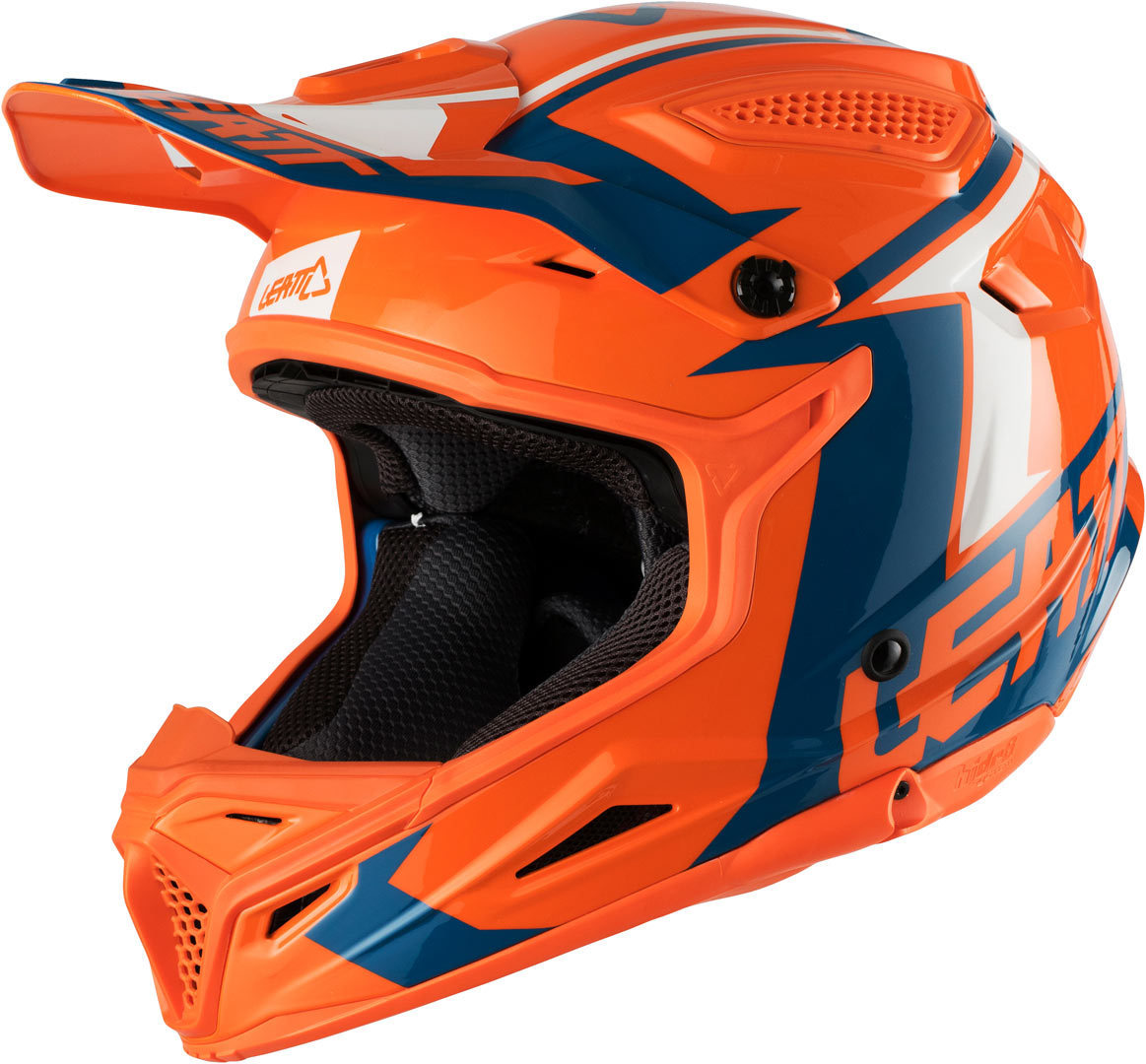 Image of Leatt GPX 4.5 V20 Casco motocross, blu-arancione, dimensione 2XL